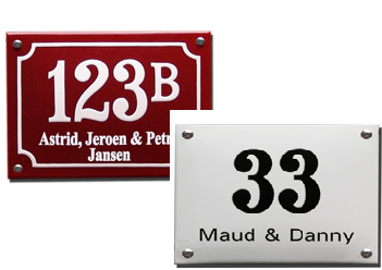 naambord huisnummer