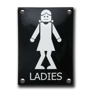 Toilet bord voor Ladies