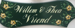 De grootste internetwinkel in naamborden is De Naambordenspecialist