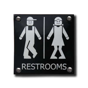 Toilet bord Restrooms