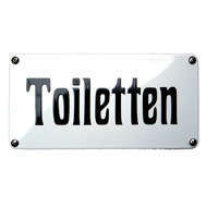 Toiletten naambord 
