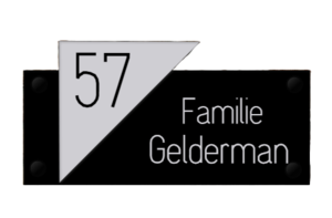 Zwarte naamborden Perspex