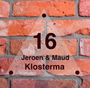 Perspex naamplaat