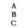 Messing letters modern A, B en C
