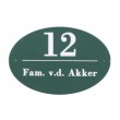 Emaille-look naambord aluminium