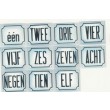 Nostalgische huisnummers in letters 18 x 15