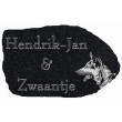 107 graniet stenen naamplaatjes afm: 25 x 15 cm