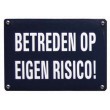 07. Blikken naambordjes  met tekst voor o.a horeca