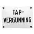 Groot Horeca naamplaat TAP-VERGUNNING