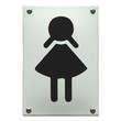 Toilet bord dames pictogram