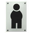 Toilet bord heren pictogram
