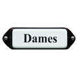 Emaille Toilet bord oor Dames.
