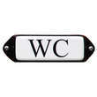 Emaille Toilet bord oor WC