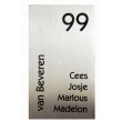 010. naamplaatje rvs 12 x 20 cm