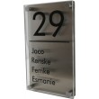 rvs naamplaatjes icm plexiglas