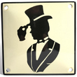 Emaille toilet bord deftige heer