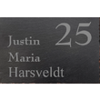 Leisteen naamplaatje