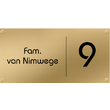 Messing naamplaat voordeur