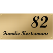 Messing naamplaatje voordeur