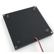 Vierkant zwart naambord met verlichting